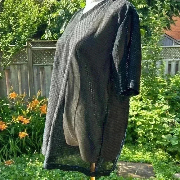 Vintage POSITANO Charlie Lapson Disco Sparkling Shirt  Metallic - Picture 1 of 13